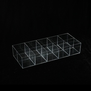 PS lớn 10 ngăn lưu trữ vật nuôi hộp nhựa trong suốt không nắp đồ trang sức hiển thị đa mục đích hộp thuốc - Product Image 5