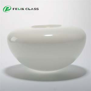 Cubierta de cúpula de cristal blanco de ópalo de tamaño personalizado Pantalla de lámpara de cristal para lámpara colgante - Product Image 4