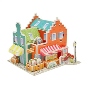 Rompecabezas 3D para Niños al por Mayor, Juguetes Educativos para Niños y Niñas, Modelo de Casa de Papel, Manualidades DIY, Puesto de Venta Ambulante - Product Image 5