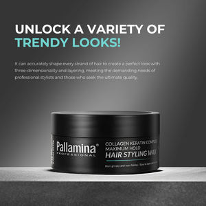 Pomada para Cabelo Pallamina 75g/2.7fl.oz, Fixação Extra Forte e Duradoura, Não Oleosa, para Homens - Pomada de Marca Privada para Todos os Tipos de Cabelo - Product Image 6