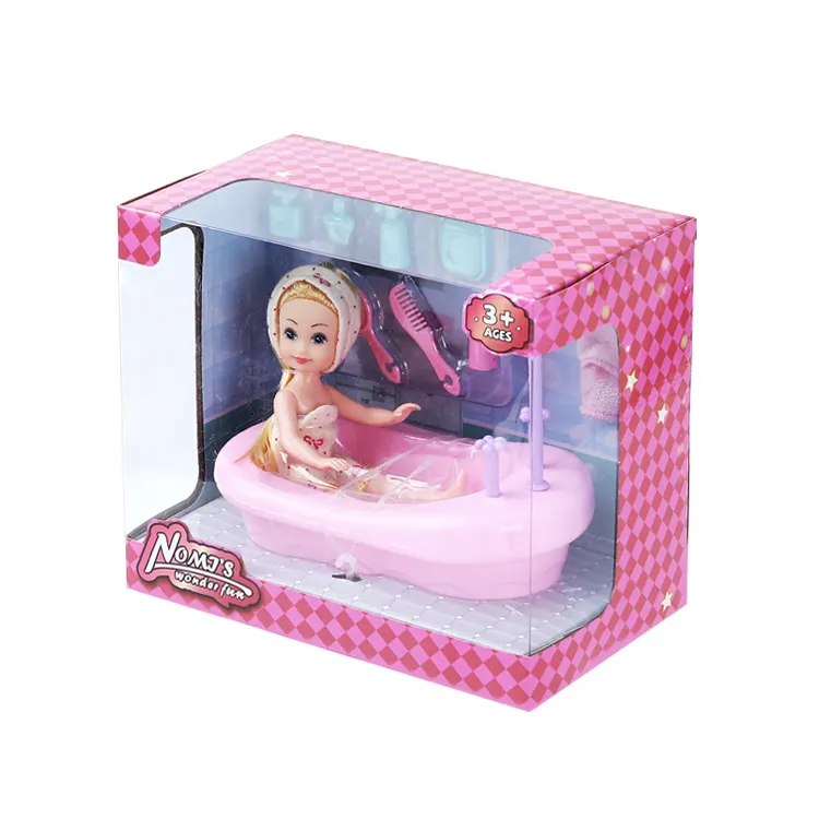 2023 Lovely 5-inch bath themed Barbiedolls set exquisite girl toy