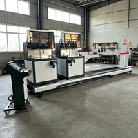 Machine de découpe CNC à double tête multi-angle de précision pour fenêtres, portes et murs-rideaux en aluminium