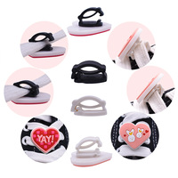 Breloques de luxe personnalisées en gros pour lacets de chaussures, accessoires de chaussures en PVC avec boutons, fleurs et ornements mignons pour lacets