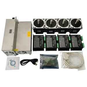 4 Axis 86mm 4.5N.m Nema34 Open Loop <b>Motor</b> Kit 34 and Driver DM556D Switch Power Supply 4 Axis 4.5N.m 34 <b>Motor</b> - Product Image 1