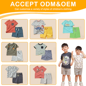 Set di abbigliamento per ragazzi 2 pezzi stile estivo per 13-14 anni top manica tuta e pantaloni per - Product Image 4
