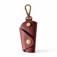 Porte-clés en cuir véritable pour homme, porte-clés de voiture, organiseur de poche, étui Crazy Horse fait main, cadeau