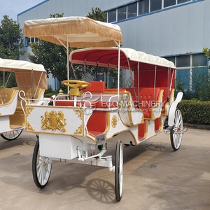 Carroza Eléctrica Turística de Alta Calidad, Color Rosa Real, Capacidad para 4 a 11 Personas, Velocidad Máxima de 30 km/h, Estilo Victoria - Product Image 4