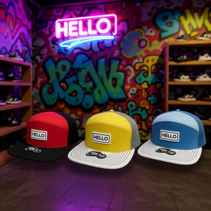 Wholesale 5 Panel <b>Flat</b> Brim <b>Cap</b> 6502 Unstructured 100% Cotton Comfortable Hat Construct Color Snapback <b>Cap</b> - Product Image 6