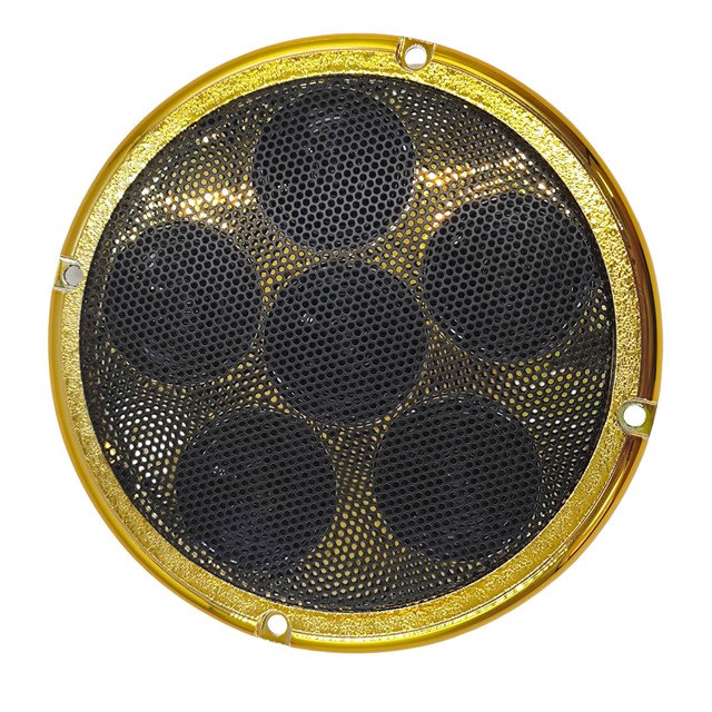 SJ-Y-613 Black Golden Metal Piezoelectric Speaker Accessories Connection Module with 1 Impedance and 0-5W Output Power