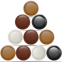 Marqueurs de balle de golf magnétiques durables en cuir PU et métal, écologiques, avec logo personnalisé - Accessoires de golf personnalisés