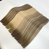 Extensions de cheveux vierges Remy européens à double trame pour tissage invisible Genius Weft, toutes couleurs, 100 % cheveux humains de haute qualité