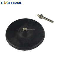 EVERTOOL Plaque de support pour polisseuse 3 pouces avec écrou de verrouillage fileté, pour mandrin de ponçage, support stable améliorant la qualité de finition