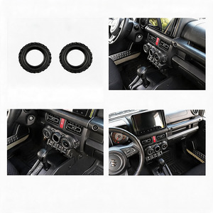 Satu Pasang Lantsun JMN162 Penutup Tombol AC Silikon Aksesoris untuk Suzuki Jimny 2019-2026 5 Pintu - Product Image 1