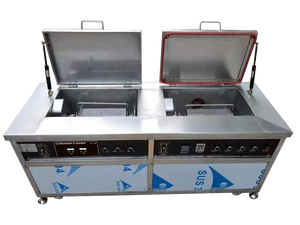 Machine de nettoyage à ultrasons à panier rotatif de petites pièces métalliques petit matériel lavage dégraissage nettoyeur à ultrasons à tambour rotatif - Product Image 2