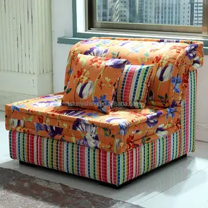 Furnitur Desain Eropa Modern Warna-warni Ruang Tamu Mah Jong Kain Bentuk L Sofa Besar