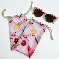 Vente en gros d'étuis à lunettes personnalisés 9x18cm, pochette en microfibre douce, sac à lunettes