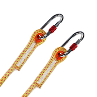 Corde statique en polyester de 16 mm pour travaux en hauteur, escalade, sauvetage, corde de sécurité tressée