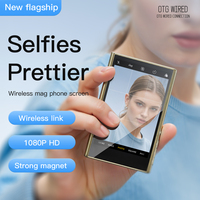 Accessoire de Voyage Intelligent Magnétique 2025 pour Téléphone, Moniteur d'Écran Arrière pour Diffusion en Direct, Selfie et Vlog sur iPhone, Cadeau P03