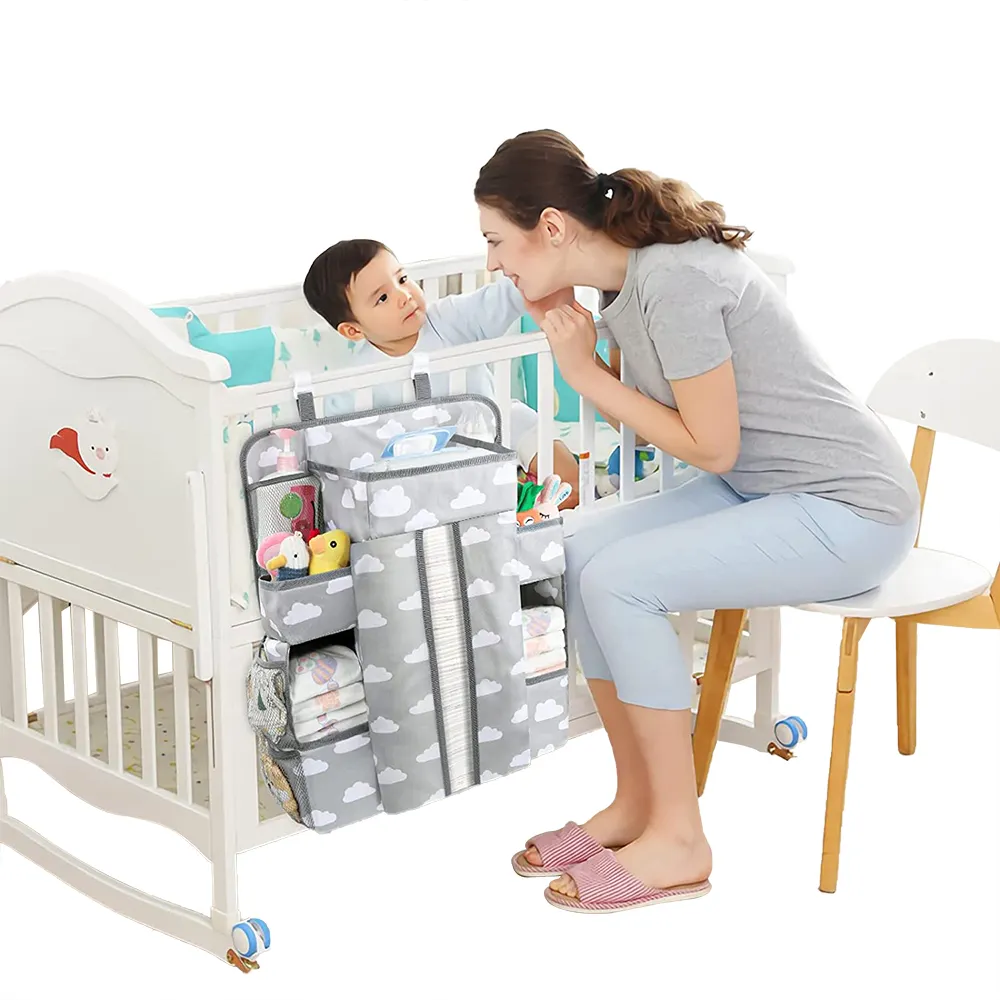 Professional Manufacturer Good Price Nursery Hanging Organizer and Baby Diaper Caddy Storage Boxes & Bins Multifunction Modern