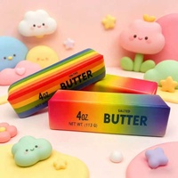 Jouets Squishy en Mousse PU Effet Beurre Arc-en-ciel à Remontée Lente, Jouets Anti-Stress et Fidget pour la Vente en Gros