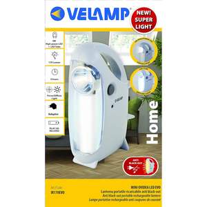 Lampe d'urgence LED portable rechargeable Velamp IR170EVO avec prise européenne, durée de vie de 30 000 heures - Product Image 6