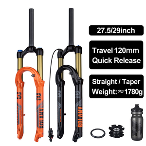 <span class=keywords><strong>Fourche</strong></span> pneumatique de vélo <span class=keywords><strong>26</strong></span>/27.5 /29er VTT VTT Suspension avant <span class=keywords><strong>fourche</strong></span> pneumatique 120mm essieu de voyage 9*100mm - Product Image 2
