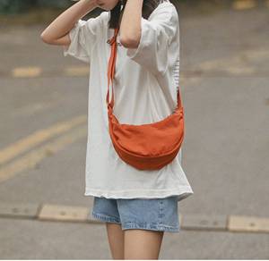 여행 캐주얼 안장 어깨 안장 지갑 호보 나일론 만두 크로스바디 슬링 백 - Product Image 4