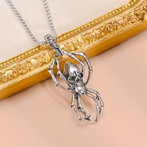 Colliers Vintage tête de <span class=keywords><strong>loup</strong></span> sur dent pour hommes, chaîne en alliage de Zinc, pendentifs hip hop - Product Image 3
