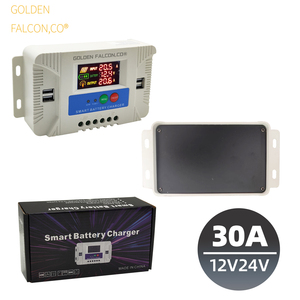 Contrôleur de charge <span class=keywords><strong>solaire</strong></span> PWM 30a <span class=keywords><strong>Chargeur</strong></span> de <span class=keywords><strong>batterie</strong></span> intelligent <span class=keywords><strong>12v</strong></span> 24v avec port USB et écran LCD - Product Image 6