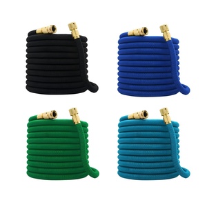 รีลสาย50FT ในสวนแบบขยายได้3ชั้นทำจากโพลีเอสเตอร์ปรับได้ป้องกันการขีดข่วนติดผนัง - Product Image 1