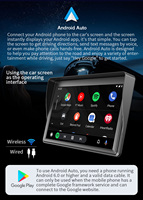 7 "HD pantalla inalámbrica CarPlay Android Auto portátil coche Radio Estéreo RDS/AM/BT/FM/DVR Beakup Cámara vehículo reproductor multimedia