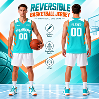 Maillot de Basketball Réversible Personnalisé pour Équipes, Respirant, Sublimation Professionnelle, Vente en Gros, pour Jeunes, 1688.Com