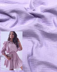 Vente en gros <span class=keywords><strong>pas</strong></span> <span class=keywords><strong>cher</strong></span> 100% <span class=keywords><strong>coton</strong></span> peigné bébé couches mousseline tissu froissé crêpe <span class=keywords><strong>Double</strong></span> crêpe <span class=keywords><strong>gaze</strong></span> tissu <span class=keywords><strong>de</strong></span> chine - Product Image 2