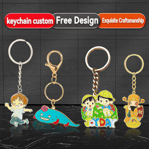Cá nhân hoá tùy chỉnh của riêng bạn Keychain 3D Letter Logo Kẽm hợp kim kim loại chains Nhẫn bán buôn cho Quà tặng khuyến mãi - Product Image 5