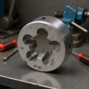 Fresa Fervi para Roscado Cilíndrico de Gas 1/8-28, Herramienta de Corte de Roscas Metálicas - Product Image 3