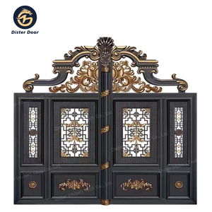Villa Jardín Puerta <span class=keywords><strong>de</strong></span> garaje Valla <span class=keywords><strong>de</strong></span> metal principal simple Puerta deslizante <span class=keywords><strong>de</strong></span> aluminio fundido Vallas <span class=keywords><strong>de</strong></span> aluminio y puertas <span class=keywords><strong>para</strong></span> <span class=keywords><strong>casas</strong></span> - Product Image 2