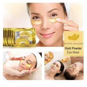 Ifudoit Private Label Custom Groothandel Anti-Rimpel Voedende Vochtinbrengende Crème Oogtherapie Masker Bulk, 24K Gouden Ogen Masker Patces