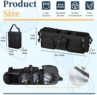 Sac isotherme pour poussette double, accessoires compatibles Bob Duallie Baby Jogger City Mini GT2 - Matériel nylon noir