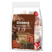 Thé aux herbes de qualité supérieure OEM Five Treasure Ginseng & Maca pour la santé et l'énergie des hommes, sans conservateurs, instantané