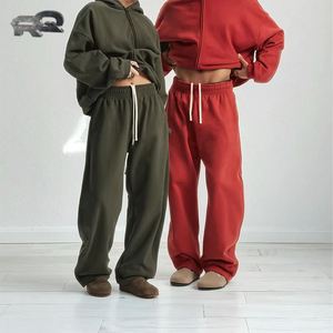 Nueva Colección Otoño/Invierno, Pantalones Deportivos Gruesos 100% Algodón Preencogido para Hombre, Pantalones Holgados de Estilo Urbano con Forro Polar - Product Image 1