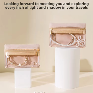 Sac de rangement multifonction en cuir de marque LM pour bijoux, grande capacité, pour boucles d'oreilles, colliers et bracelets - Vente en gros - Product Image 2