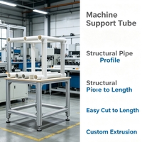 Profilé tubulaire en plastique extrudé, tube creux en PVC PE PP pour conduit de câbles, structure de support et gaine de protection