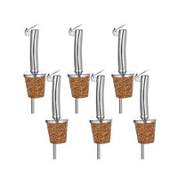 Dispensador de aceite de corcho Diseño de corcho Tapones de botellas de vino para verter Aceite de oliva líquido Vinagre de vino Personalización