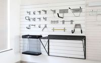 Présentoir multi-tailles pour magasins, salles de stockage, accessoires d'organisation, présentoir mural à lattes, paniers muraux à lattes