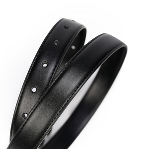 Cinturón de Cuero Negro con Hebilla de Metal Dorado Elegante <span class=keywords><strong>para</strong></span> <span class=keywords><strong>Mujer</strong></span>, <span class=keywords><strong>para</strong></span> Prendas de Oficina - Product Image 6