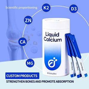 Calcium liquide en marque blanche OEM avec magnésium, <span class=keywords><strong>vitamine</strong></span> D3+K2, absorption élevée, calcium buvable, vente en gros - Product Image 1