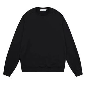 Felpa da <span class=keywords><strong>Uomo</strong></span> <span class=keywords><strong>Girocollo</strong></span> Pesante Tinta Unita Totalmente Personalizzabile in Cotone Patchwork Oversize di Alta Qualità per Streetwear Casual - Product Image 2