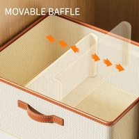 Nouvelles arrivées en stock : Boîte de rangement pliable pour sous-vêtements, boîte de tri pour armoire, bacs de rangement pour vêtements ménagers