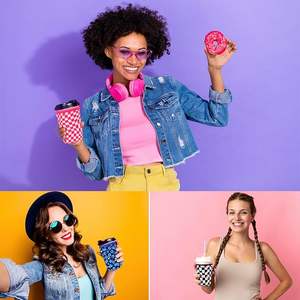 음식을 제공하기위한 콜드 컵을위한 맞춤형 네오프렌 아이스 커피 슬리브 아늑한 음료 홀더 - Product Image 6