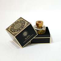 Étui de présentation de luxe pour parfum, avec logo personnalisé, estampage à chaud argenté et gaufrage, pour emballage haut de gamme
